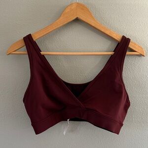 CRZ YOGA Burgundy Sports Bra